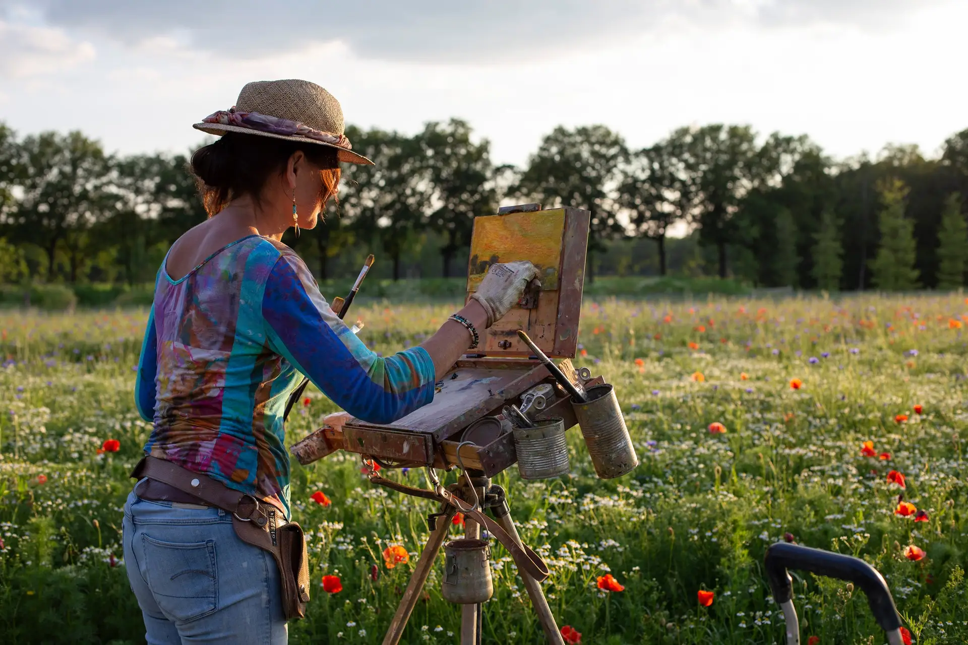 Beschermd: Bloemen schilderen
